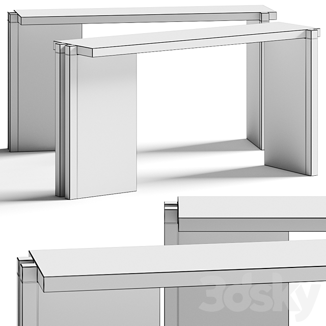 Ceramica del Conca Holly Console Table 3DSMax File - thumbnail 3