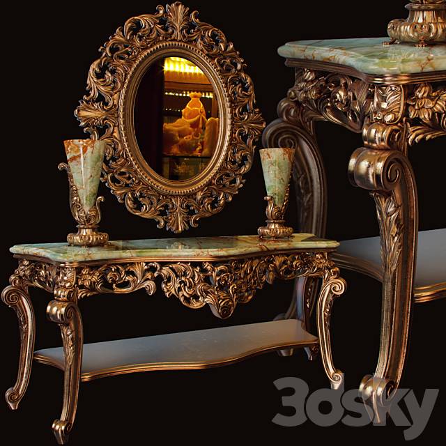 Chelini console 3ds Max - thumbnail 1