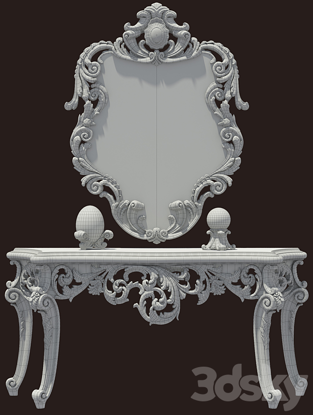 Chelini console 3DSMax File - thumbnail 2