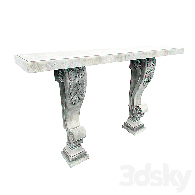 Chelini Grigo antico Console 3DSMax File - thumbnail 1