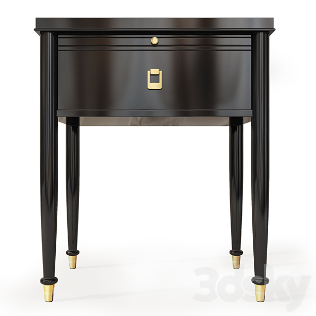 Chest _ console and nightstand Lacourte. Dresser nightstand by Williams Sonoma 3DS Max Model - thumbnail 2