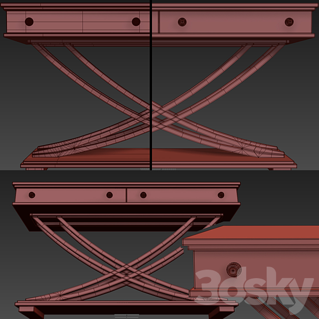 Chest _ console Hooker Palisade. Console dresser. 3DSMax File - thumbnail 3