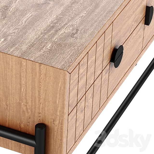 Clara oak console 3DSMax File - thumbnail 3