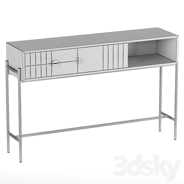 Clara oak console 3DSMax File - thumbnail 4