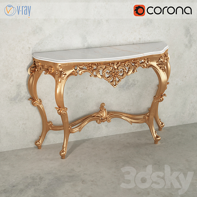 Classical console Silik 3ds Max - thumbnail 1