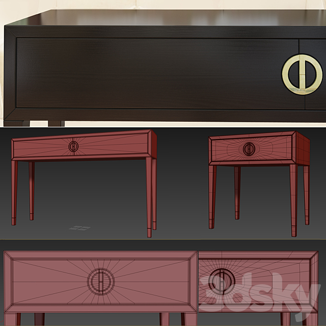 Console _ chest and drawers Fererro. dresser nightstand. The Sofa & Chair 3DSMax File - thumbnail 3