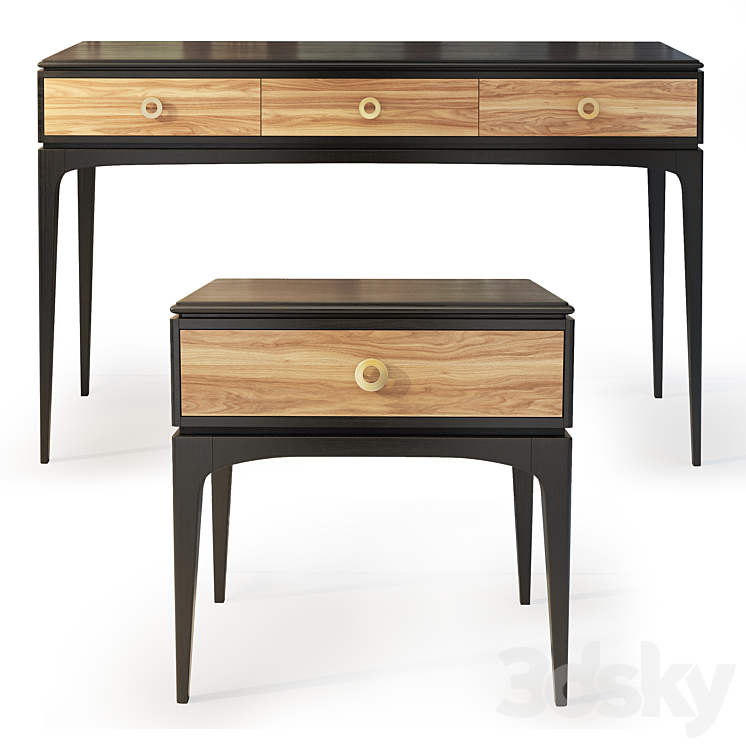 Console and bedside table Kopmann. Dresser nightstand by Unica Moblar 3DS Max - thumbnail 2