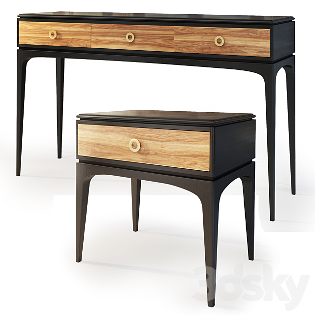 Console and bedside table Kopmann. Dresser. nightstand by Unica Moblar 3DSMax File - thumbnail 1