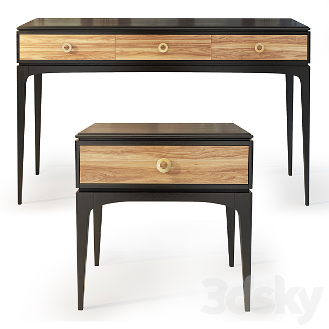 Console and bedside table Kopmann. Dresser. nightstand by Unica Moblar 3DSMax File - thumbnail 2