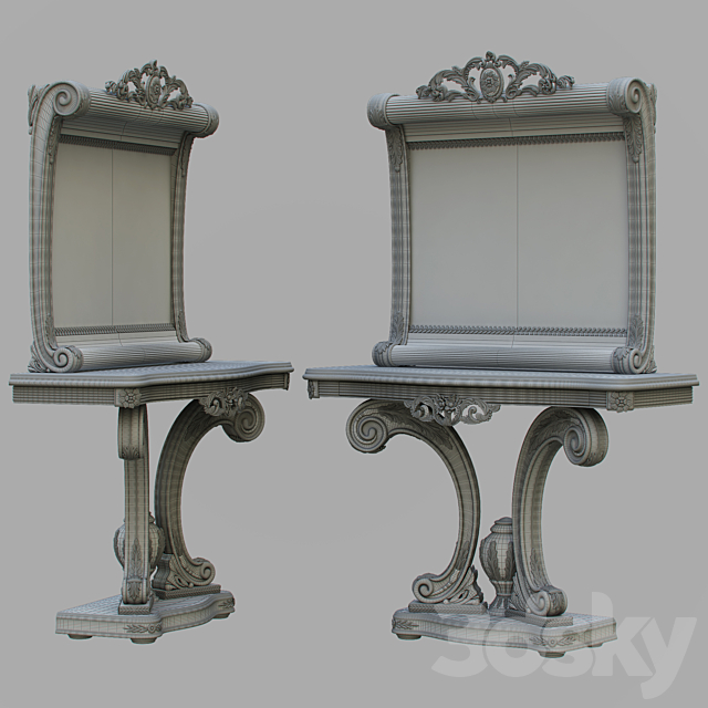 Console and mirror 3ds Max - thumbnail 2