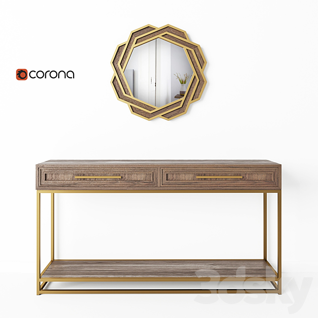 Console and mirror Cosmorelax | Bullard 3ds Max - thumbnail 1