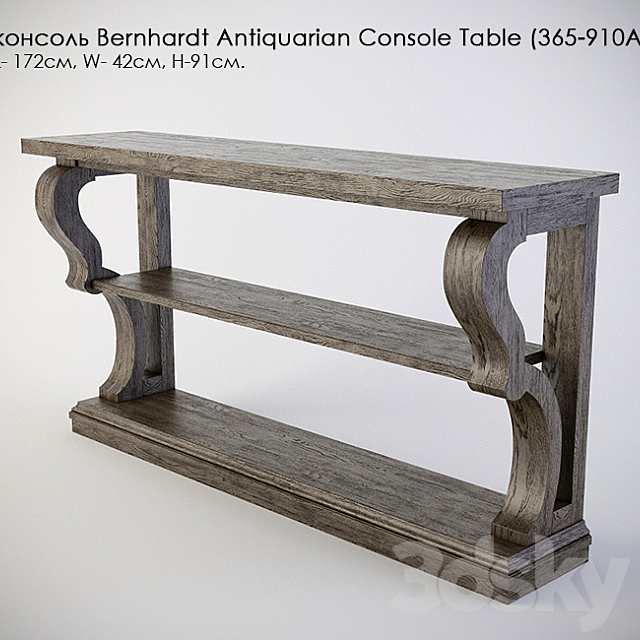 Console Bernhardt Antiquarian Console Table (365-910A) 3DSMax File - thumbnail 1