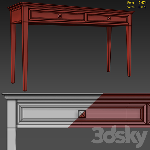 Console RFS Brooklyn. Console table by MebelMoscow 3DS Max Model - thumbnail 4