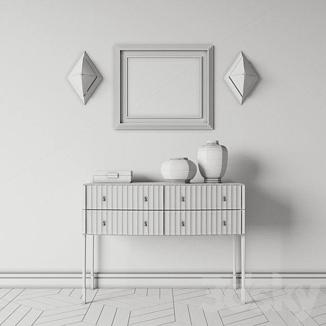 console + sconce eichholtz 3ds Max - thumbnail 2