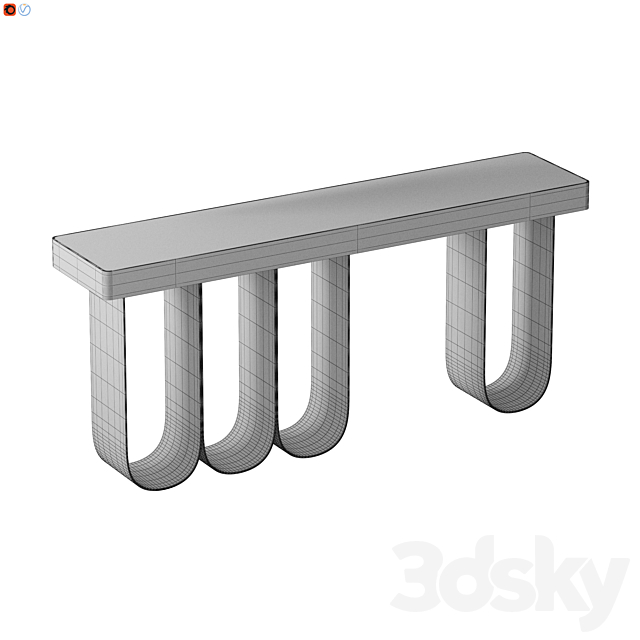 Console table 01 3DSMax File - thumbnail 4