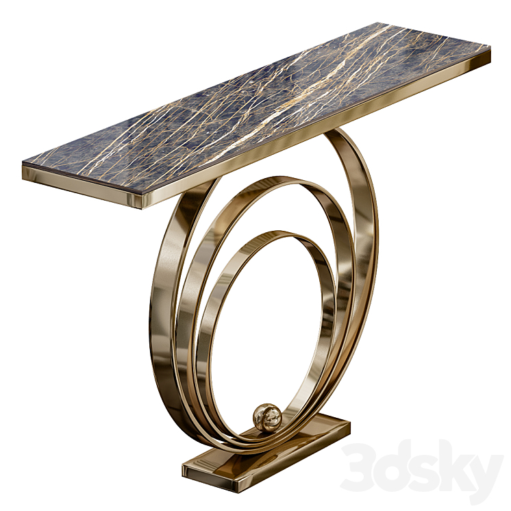 Console table 3DS Max - thumbnail 1