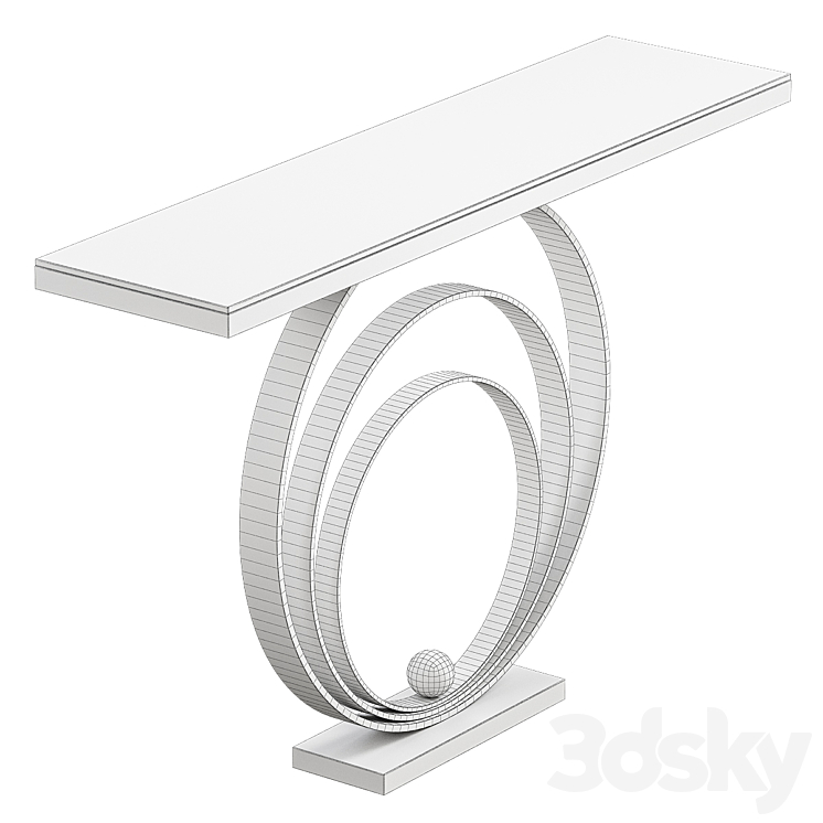 Console table 3DS Max - thumbnail 2