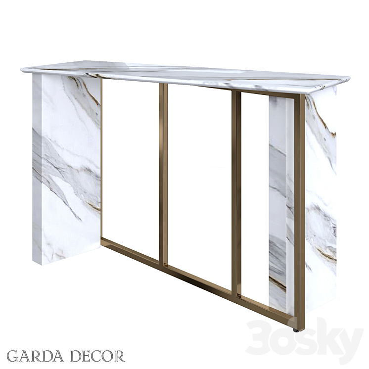 CONSOLE TABLE (ARTIFICIAL MARBLE) 30B-848-2 Garda Decor 3DS Max - thumbnail 1