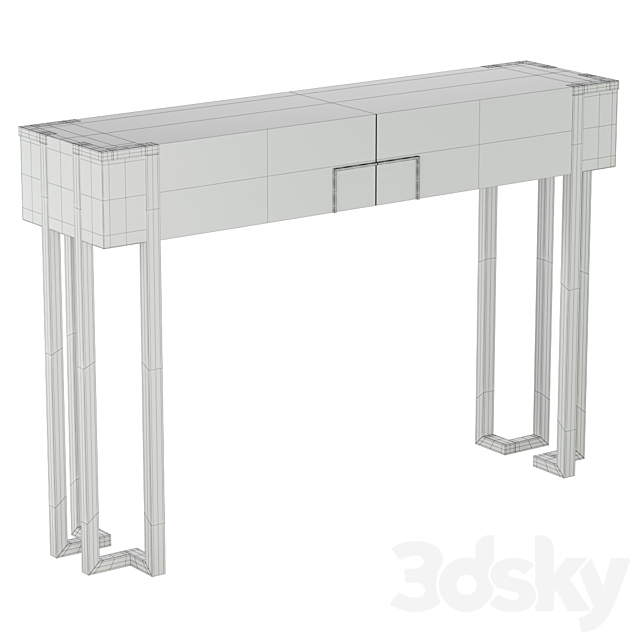 Console table KENT 3DS Max Model - thumbnail 2