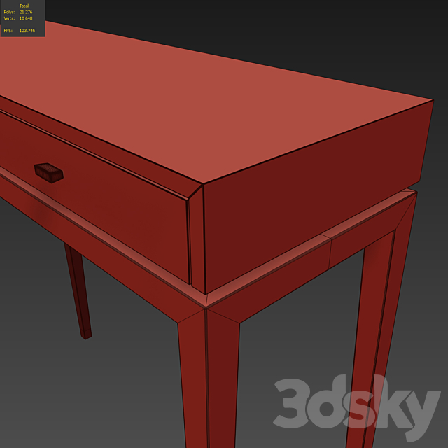 Console TheSofaAndChairCompany Walcot 3ds Max - thumbnail 3