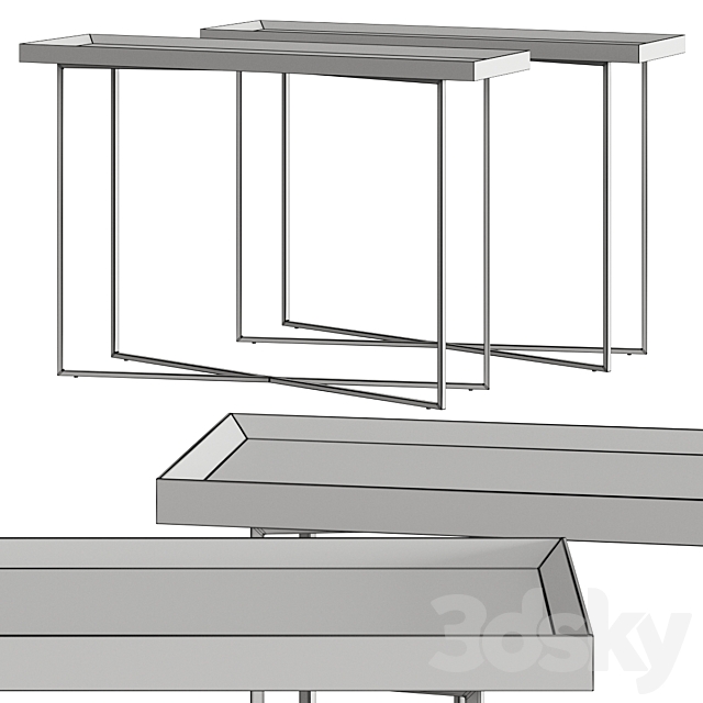 Dall Agnese Slash Console Table 3DSMax File - thumbnail 2