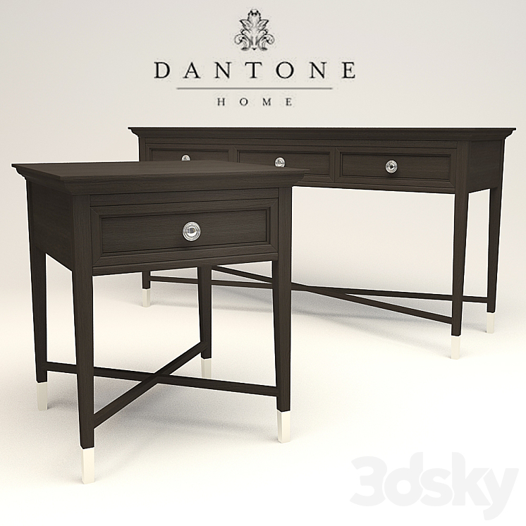 Dantone console and side table 3DS Max - thumbnail 1