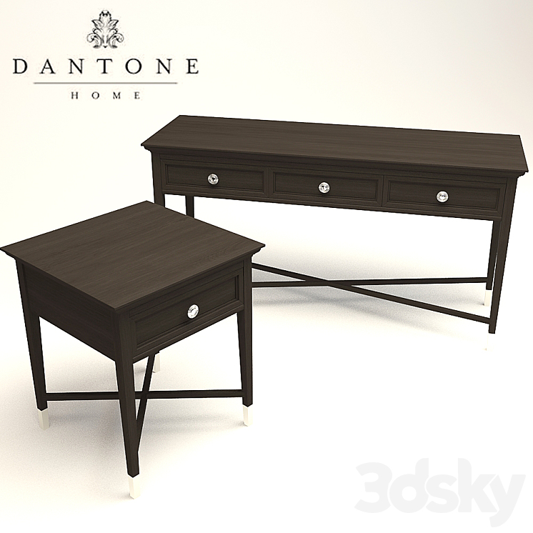 Dantone console and side table 3DS Max - thumbnail 2