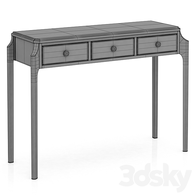 Dantone Home Console Le Vizage with 3 drawers 3ds Max - thumbnail 3