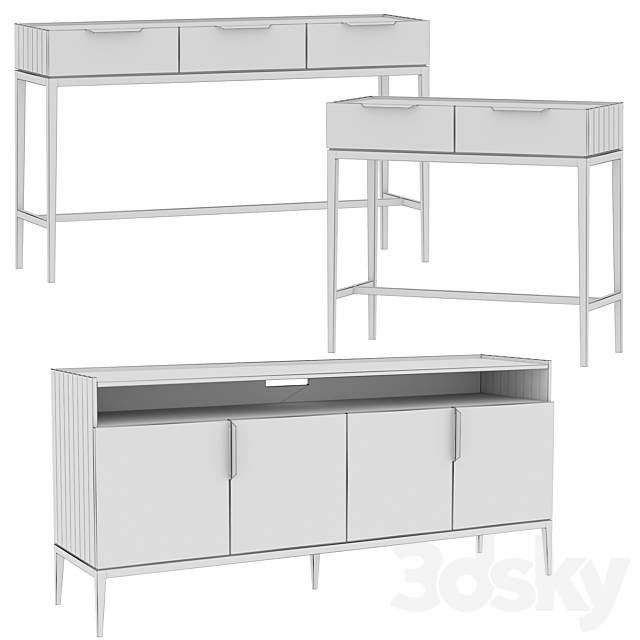 Dantone Home Metropolitan Console Set 3DSMax File - thumbnail 6