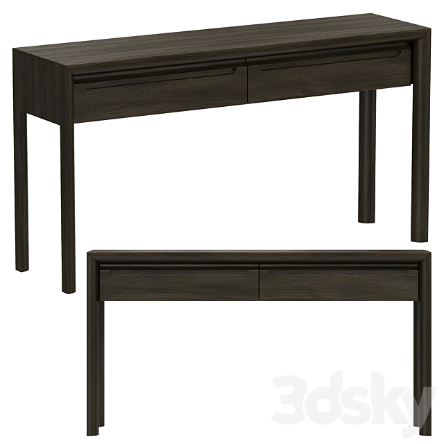 Dantone Home Square Console with 2 Drawers 3ds Max - thumbnail 1