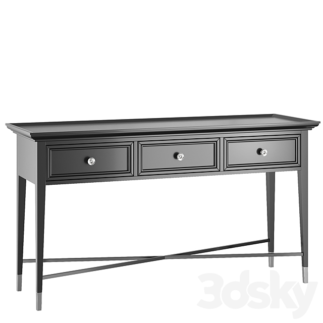 dantonehome Stafford console with 3 drawers 3ds Max - thumbnail 3