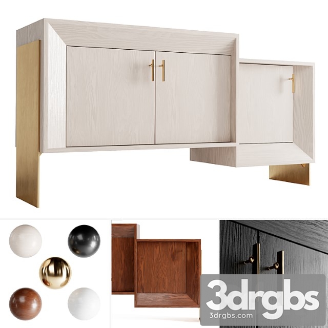 Davana Credenza By Kelly Wearstler 4 Materials 3dsmax Download - thumbnail 1