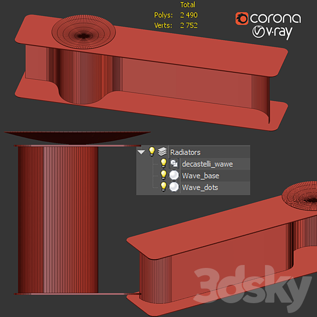 Decastelli wave 3DSMax File - thumbnail 7