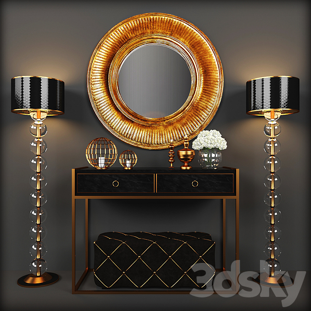 Decorative set 1 3DSMax File - thumbnail 1