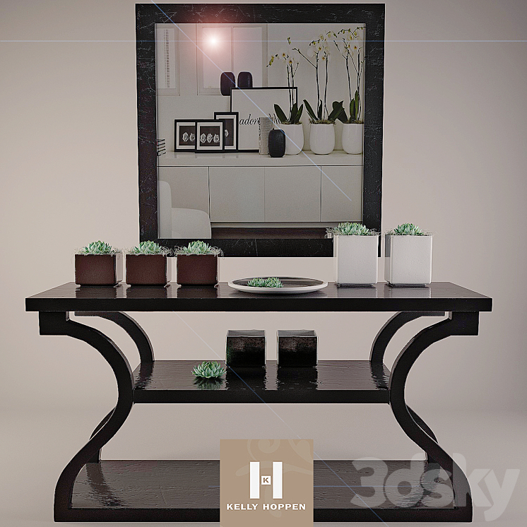 Decorative set by Kelly Hoppen 3DS Max - thumbnail 1