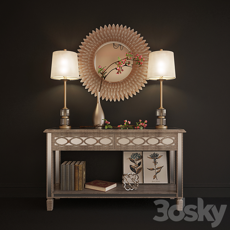 Decorative set №4 3DS Max - thumbnail 1