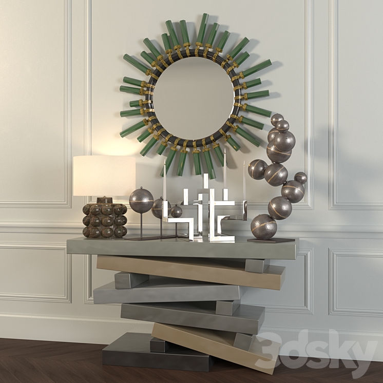 Decorative set in eclectic style 3DS Max - thumbnail 1