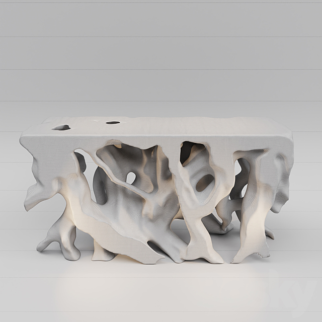 Designer Table Top _ Console in the form of tree roots 3ds Max - thumbnail 2