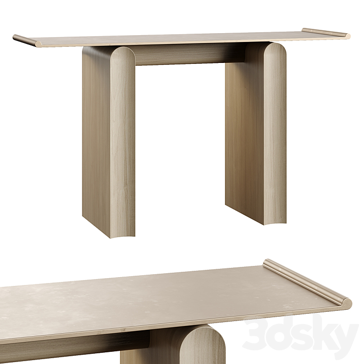 District Eight D8 Tonkin Console Table 3DS Max - thumbnail 1