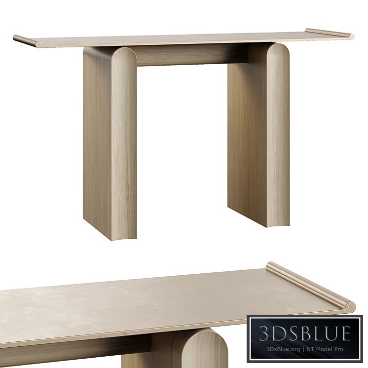 District Eight D8 Tonkin Console Table 3DS Max - thumbnail 3