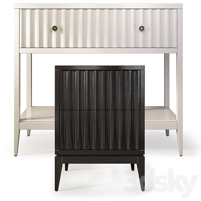 Dresser _ console and bedside table Austin. Console. nightstand by Dantone Home 3DSMax File - thumbnail 4