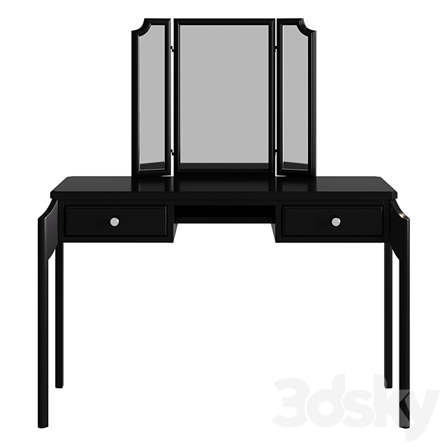 Dressing table-vanity Le Visage with drawers console trellis 3ds Max - thumbnail 1