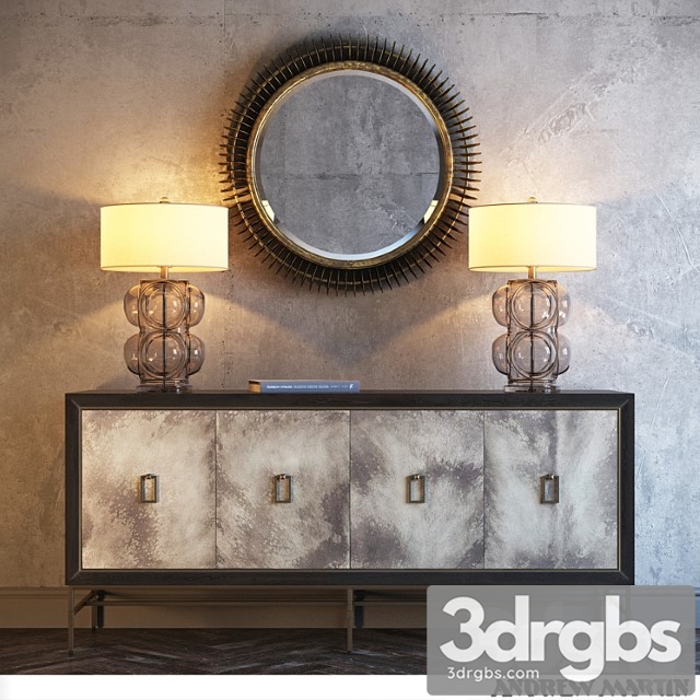 Edward Table Lamp Rebecca Mirror Edith Cabinet 3dsmax Download - thumbnail 1