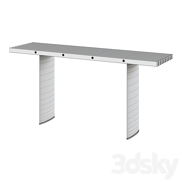 Eichholtz console CONSOLE TABLE VAUCLAIR 3DSMax File - thumbnail 2