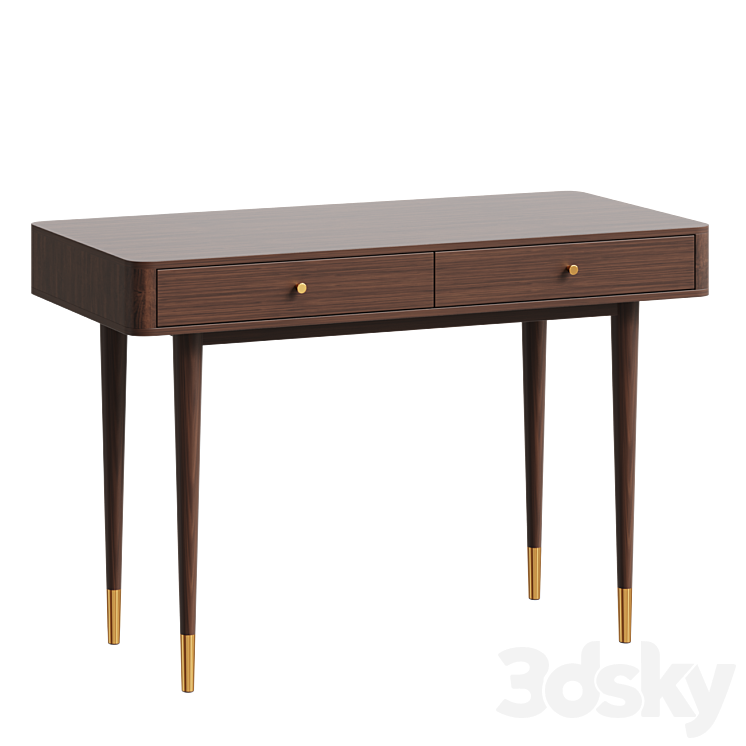 Eichholtz Console Mid Century Wooden Desk 3DS Max - thumbnail 1