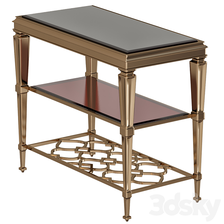 Ellerie 3-Level Side Table 3DS Max - thumbnail 1