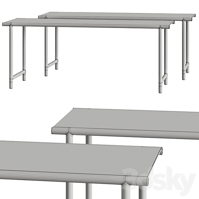 Flou Iko Console Tables 3DSMax File - thumbnail 4