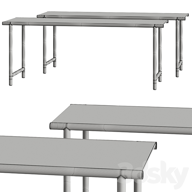 Flou Iko Console Tables 3DSMax File - thumbnail 5