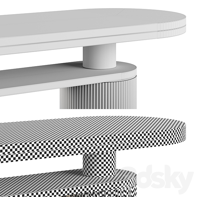 Frato OTSU Console Table 3DS Max Model - thumbnail 6