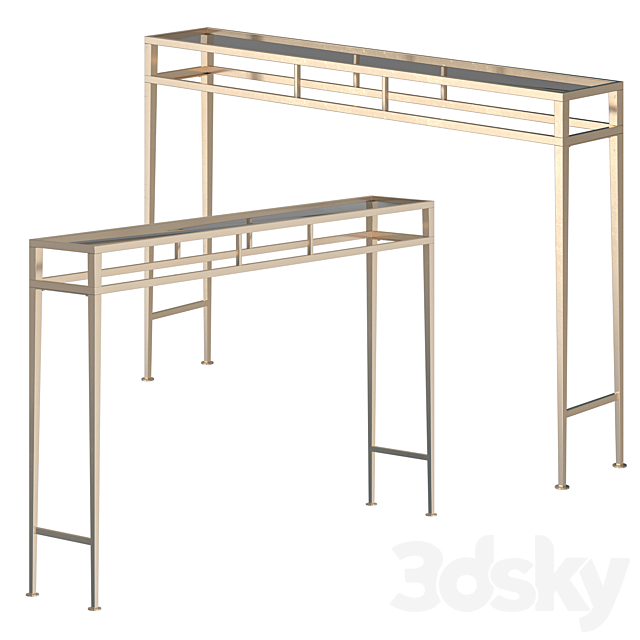 Gold Coast Julia Hall Console Table 3ds Max - thumbnail 1